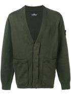 Stone Island Shadow Project Long-sleeve Fitted Cardigan - Green