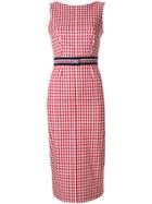 P.a.r.o.s.h. Vichy Belted Dress - Red