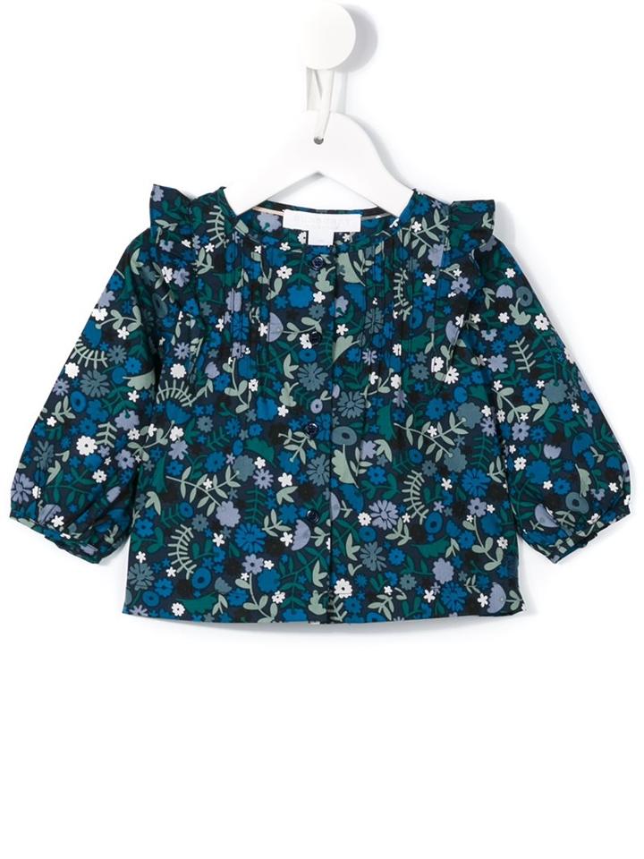 Burberry Kids - Floral Print Shirt - Kids - Cotton - 9 Mth, Blue