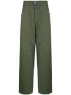 Sunnei Loose Fit Elasticated Trousers - Green