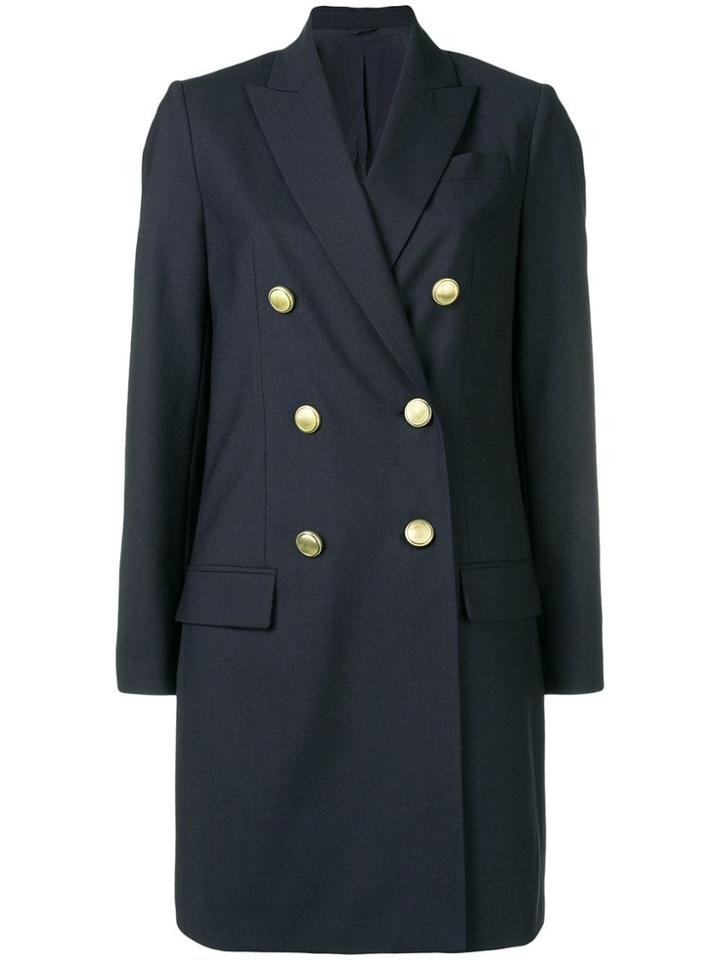 Brunello Cucinelli Double Breasted Coat - Blue