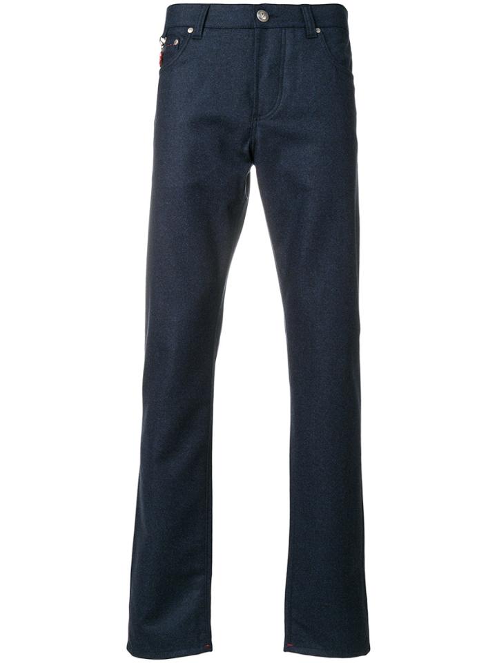 Isaia Classic Fitted Blazer - Blue