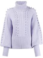 Temperley London Chrissie Bobble Detail Sweater - Pink