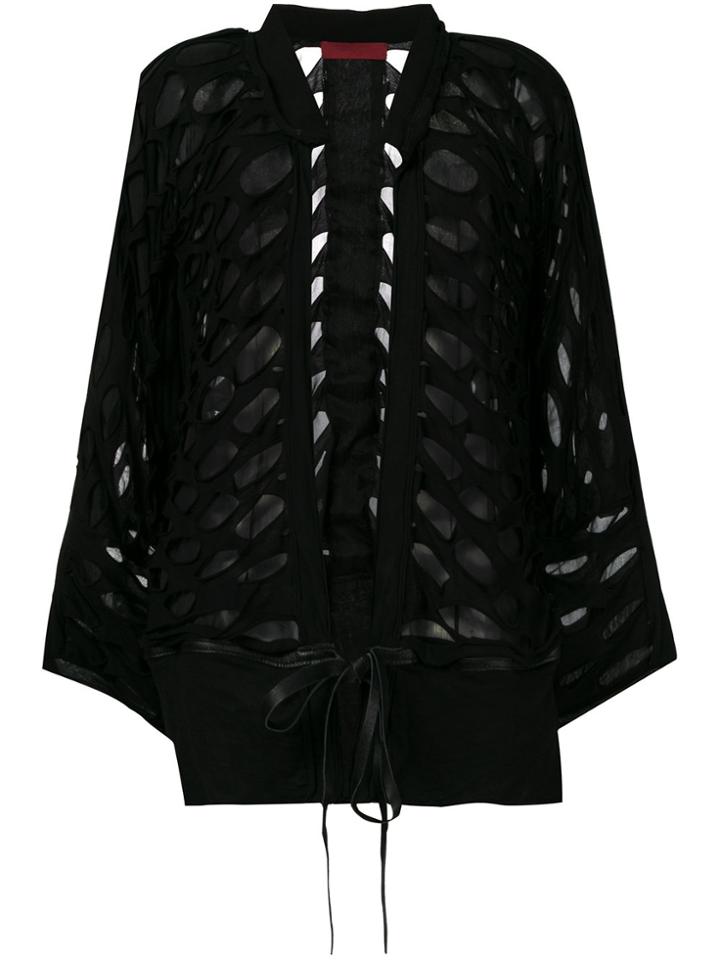 Di Liborio Layered Oversized Jacket - Black