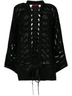 Di Liborio Layered Oversized Jacket - Black