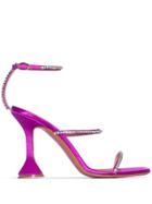 Amina Muaddi Gilda 95mm Strappy Sandals - Pink