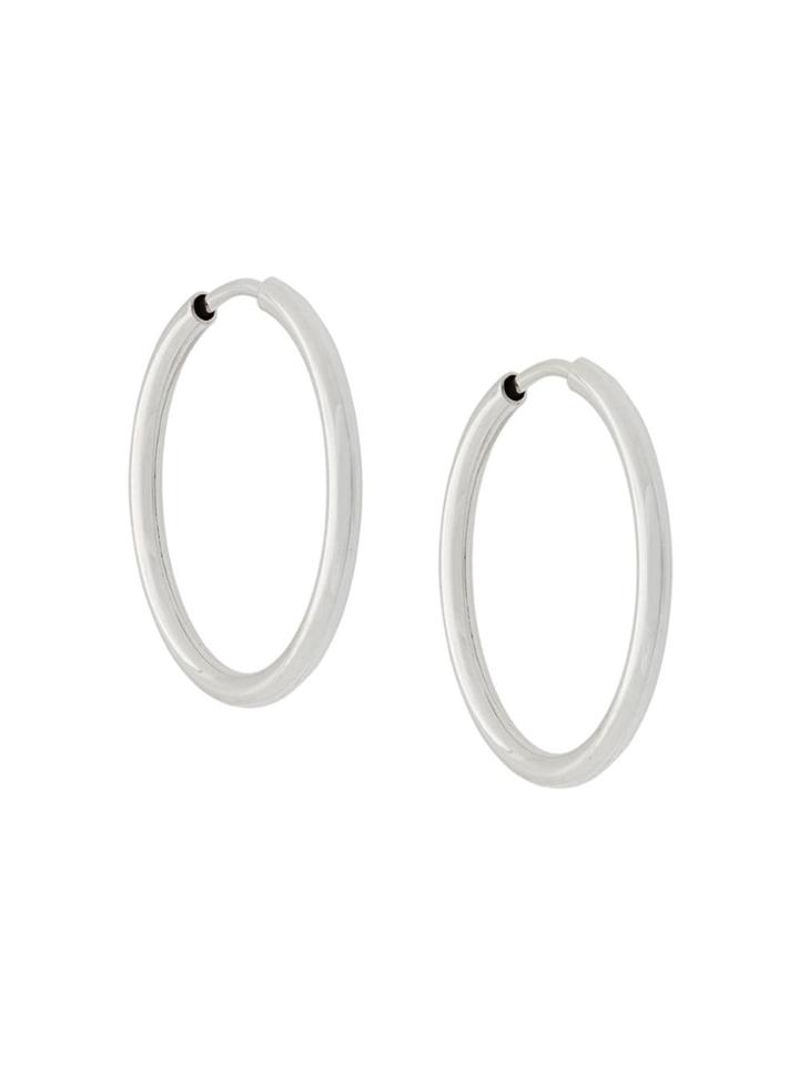 Maria Black Senorita 20 Hoops - Silver