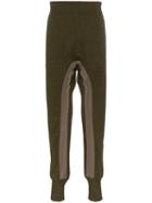 Haider Ackermann Drop Crotch Linen Sweatpants - Green
