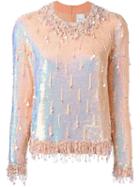 Ashish Beaded Long-sleeved Top