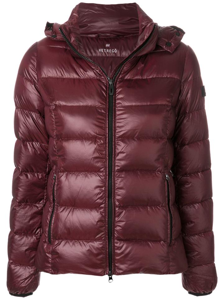 Hetregò Zipped Padded Jacket - Red