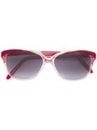 Yves Saint Laurent Vintage Square Frame Sunglasses, Women's, Red