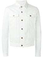 Ami Alexandre Mattiussi Denim Jacket, Men's, Size: Medium, White, Cotton