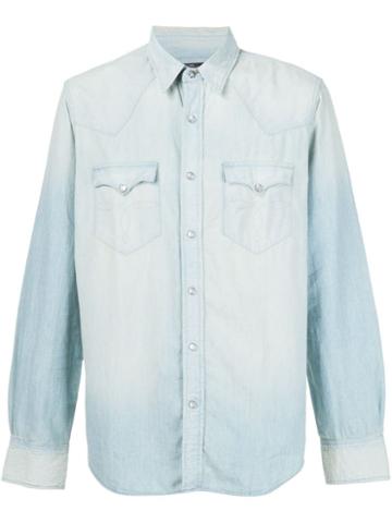 Rrl Stonewashed Denim Shirt