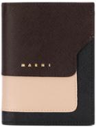 Marni Colour Block Card Case - Brown