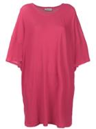 Laneus Long-line T-shirt - Pink & Purple
