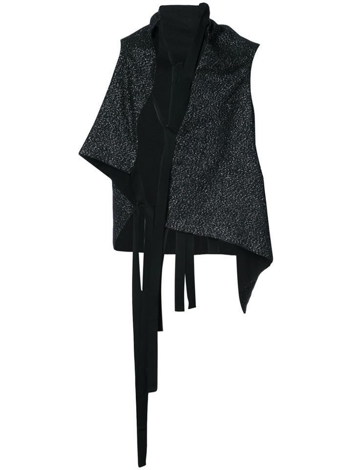 Ann Demeulemeester Draped Sweatshirt - Black