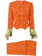 Versace Vintage Floral Printed Trousers Suit - Yellow & Orange