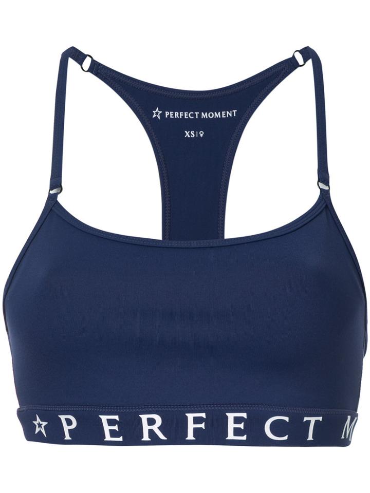 Perfect Moment - Fitness Top - Women - Nylon/spandex/elastane - S, Blue, Nylon/spandex/elastane