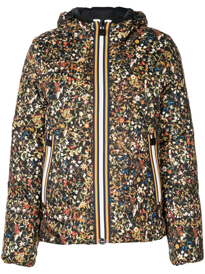 Dsquared2 Dsquared2 X K-way Floral Print Puffer Jacket - Black
