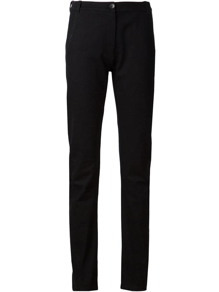 Y / Project Slim Denim Trousers, Women's, Size: 38, Black, Cotton/spandex/elastane