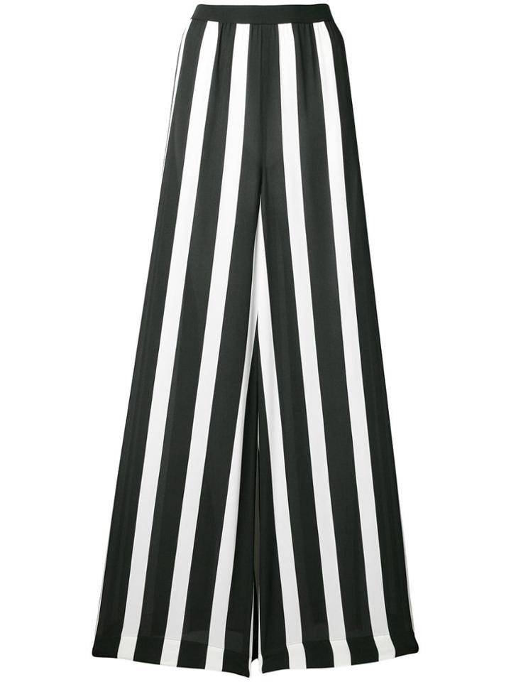 Pierantoniogaspari Striped Palazzo Pants - Black