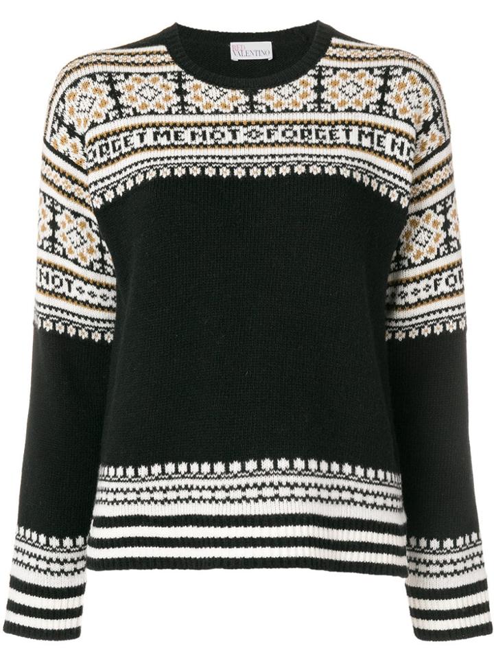 Red Valentino Forget Me Not Sweater - Black