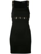 Philipp Plein - Eyelet Mini Dress - Women - Polyamide/spandex/elastane/viscose - M, Black, Polyamide/spandex/elastane/viscose