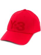 Y-3 Embossed Logo Baseball Cap - Red