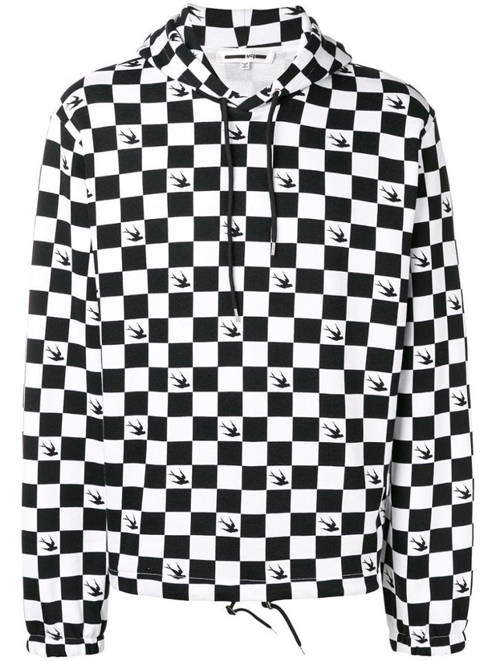Mcq Alexander Mcqueen Chess And Swallow Hoodie - Black