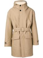 Ami Paris Sherpa-lined Oversize Parka - Neutrals