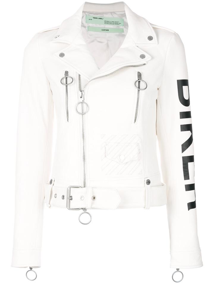 Off-white Biker Print Jacket