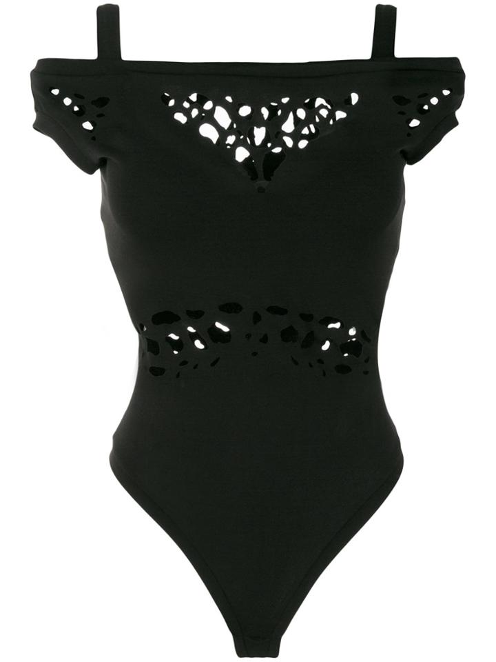 Murmur Cut-detail Bodysuit - Black
