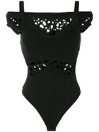 Murmur Cut-detail Bodysuit - Black