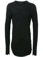 Lost & Found Ria Dunn Long Fit 'rib Back' Panel Detail Jumper