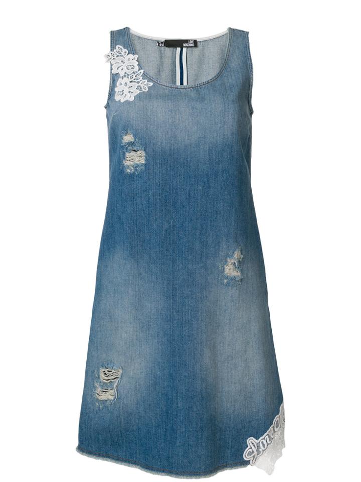Love Moschino Denim Vest Dress - Blue