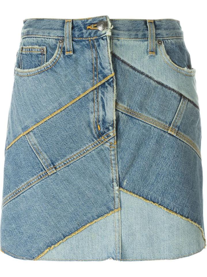 Marc By Marc Jacobs Patchwork Denim Skirt