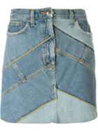 Marc By Marc Jacobs Patchwork Denim Skirt