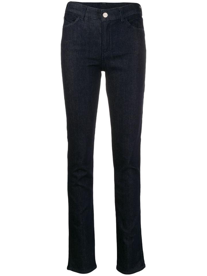 Emporio Armani High Waisted Skinny Jeans - Blue