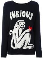 Chinti And Parker - Cashmere Curious Monkey Jumper - Women - Cashmere - M, Black, Cashmere