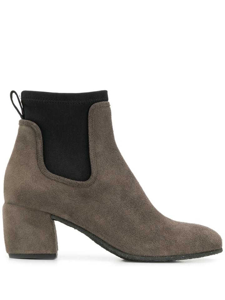Del Carlo Contrast Ankle Boots - Grey