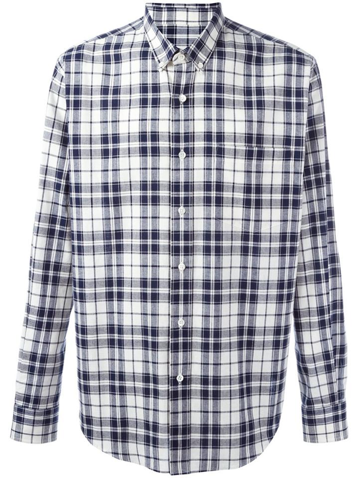 Ami Alexandre Mattiussi Large Button Down Shirt - Blue