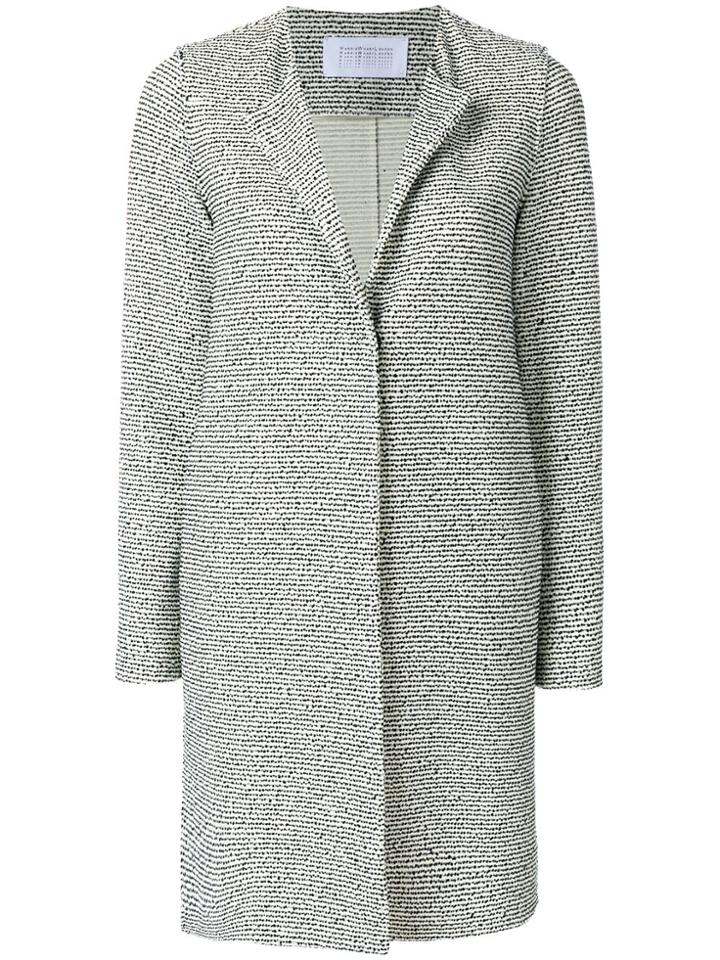 Harris Wharf London Concealed Fastening Coat - White