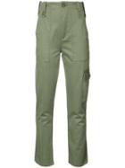 Cargo Trousers - Women - Cotton - 0, Green, Cotton, Marc Jacobs