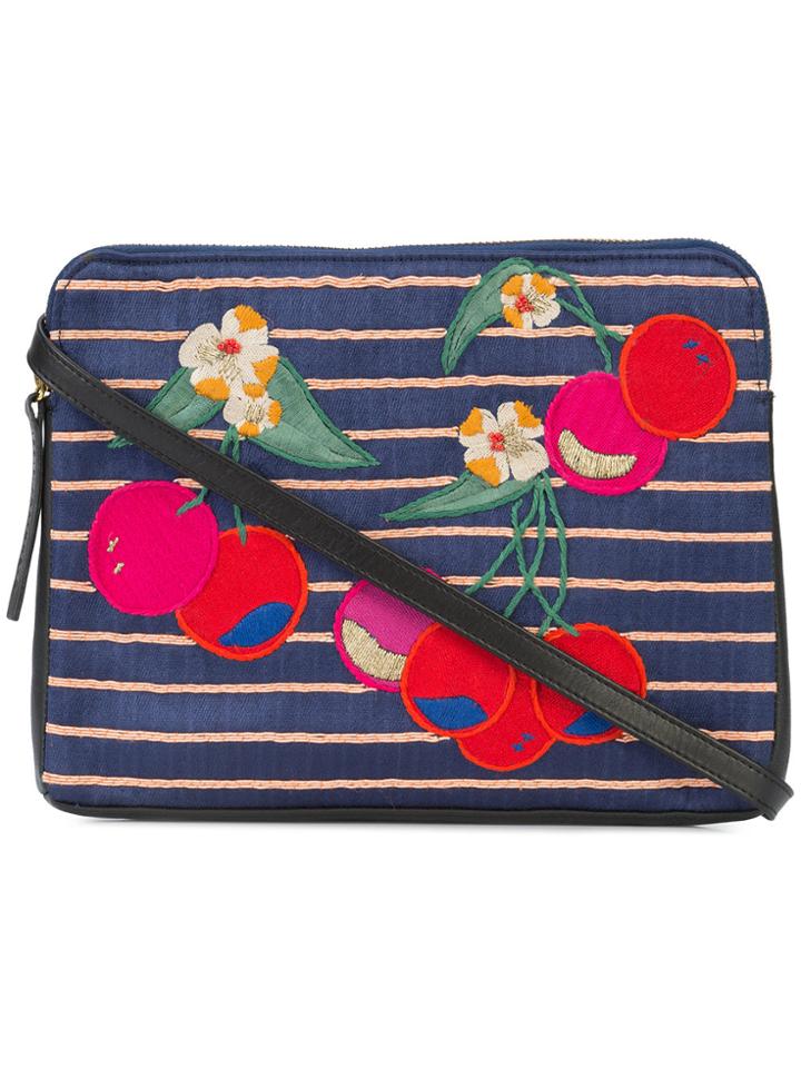 Lizzie Fortunato Jewels Cherry Patch Clutch Bag - Black