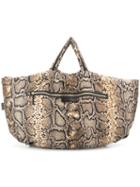 Victoria Beckham Python Print Shopper Bag - Neutrals