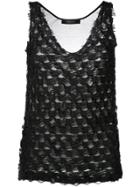 Federica Tosi Textured Tank - Black