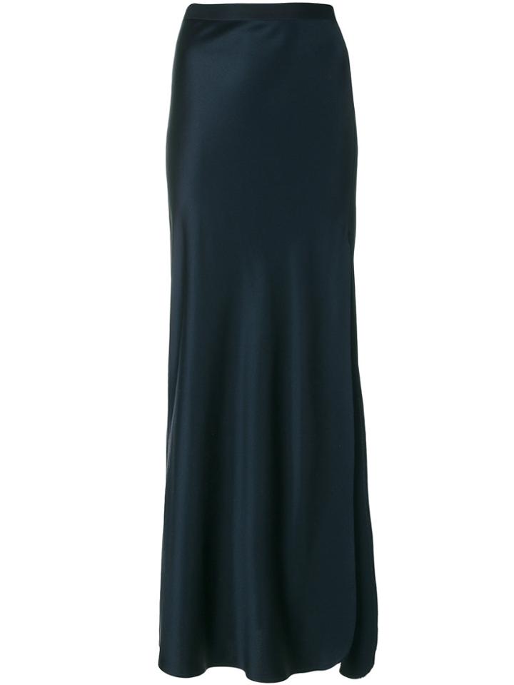 Nili Lotan Maxi Side-slit Skirt - Blue