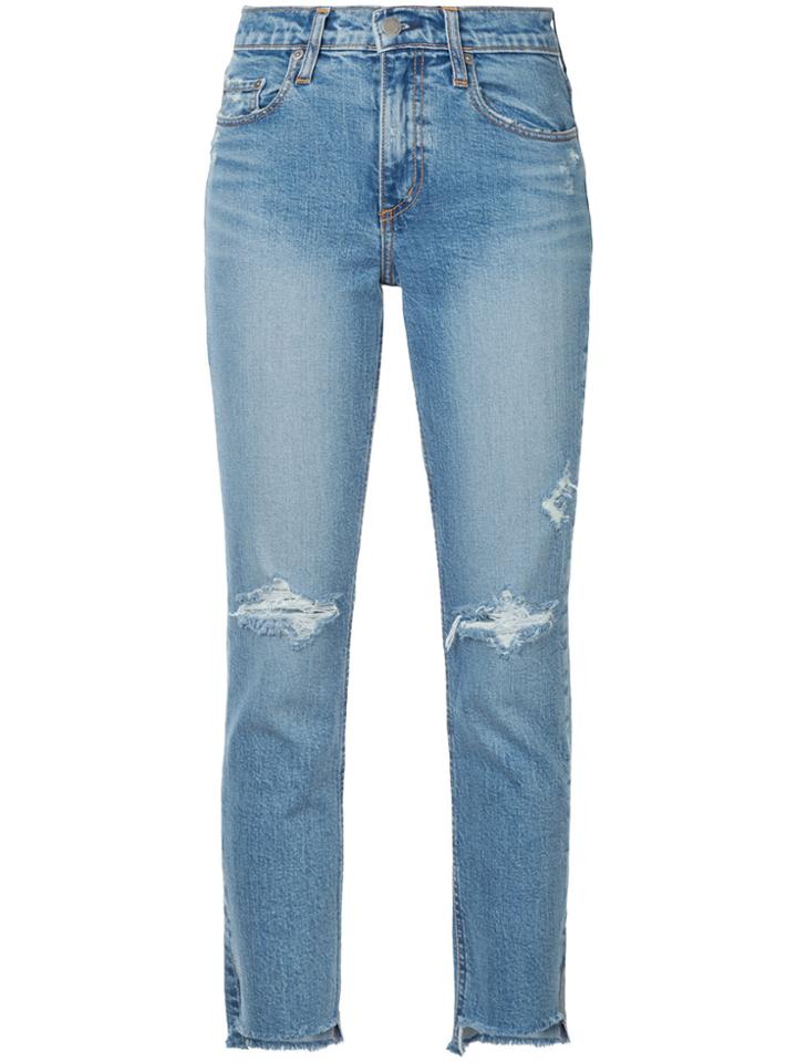 Nobody Denim Skinny Cropped Jeans - Blue