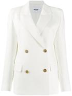 Msgm Double Breasted Blazer - White
