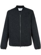 Odin Tonal Camouflage Print Bomber Jacket - Black